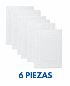 Tapete Toalla con Recuadro 50cm x 75cm con 300 grms Marca Cottonella (Paquete 6 Piezas)
