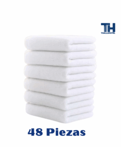 Toalla Baño Hotelera 1.30x70 410 grms Marca Cottonella (Paquete de 48 Piezas)