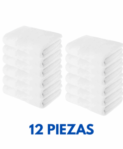 Toallas Baño Completo ligera 1.40x70 470 gramos Marca Cottonella (Paquete 12 Piezas)