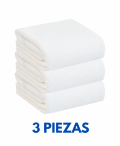 Toallas de Manos 40cm x 70cm con 170 gramos Marca Cottonella (Paquete 3 Piezas)