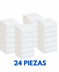 Toallas de Manos 40cm x 70cm con 170 gramos Marca Cottonella (Paquete 24 Piezas)