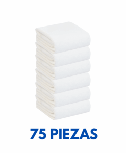 Toallas de Manos 40cm x 70cm con 170 gramos Marca Cottonella  (Paquete 75 Piezas)