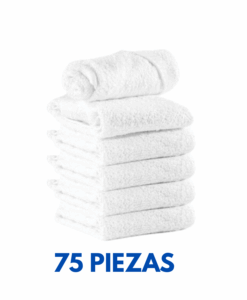 Toallas faciales 30cm x 30cm con 50 gramos  Marca Cottonella (Paquete 75 piezas)