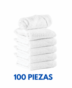 Toalla Faciales 30X30 50 gramos  Marca Cottonella (Paquete 100 Piezas)