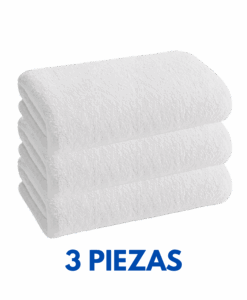 Toallas de Baño Completo 1.40cm × 80cm con 650 gramos Marca Cottonella (Paquete 3 Piezas)