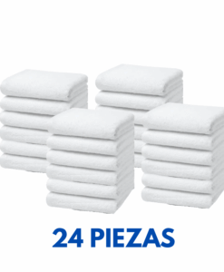 Toallas de Medio Baño Hotelera 1.20cm x 60cm con 300 gramos Marca Cottonella (Paquete 24 Piezas)