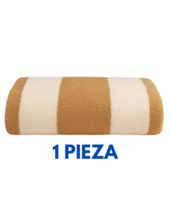 Toallas de Alberca Listada beige/paja 170cm X 90cm peso 700 grms Marca La Josefina
