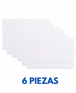 Tapetes Toalla con Recuadro 70cm x 50cm con 300 grms Marca La Josefina (Paquete 6 Piezas)