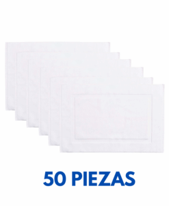 Tapetes Toalla con Recuadro 70cm x 50cm con 300 grms Marca La Josefina (Paquete 50 Piezas)