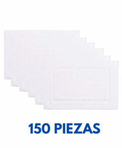 Tapetes Toalla con Recuadro 70cm x 50cm con 300 grms Marca La Josefina (Paquete 150 Piezas)