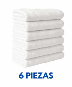 Toalla Hotelera Baño #3 130cm x 70cm peso 530 grms Marca La Josefina (Paquete 6 Piezas)