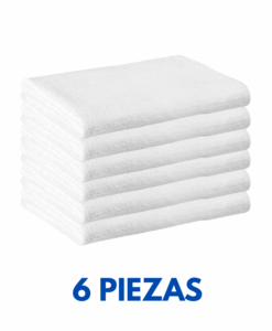 Toalla de Manos Blanca 70cm x 40cm 165 grms Marca La Josefina (6 Piezas)