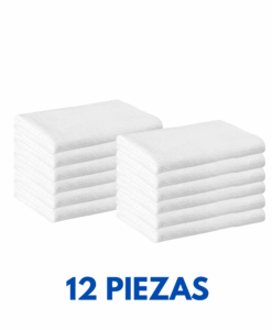 Toalla de Manos Blanca 70cm x 40cm 165 grms Marca La Josefina (12 Piezas)
