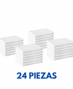 Toalla de Manos Blanca 70cm x 40cm 165 grms Marca La Josefina (24 Piezas)