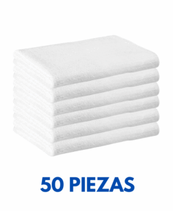 Toalla de Manos Blanca 70cm x 40cm 165 grms Marca La Josefina (50 Piezas)