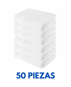 Toallas de Baño Completo ligera 1.40cm x 70com con 470 gramos Marca Cottonella (Paquete 50 Piezas)