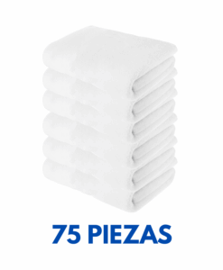 Toallas de Baño Completo ligera 1.40cm x 70com con 470 gramos Marca Cottonella (Paquete 75 Piezas)