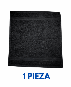 Toalla Facial Negra 30X30 50 gramos Marca Toalla Hotel