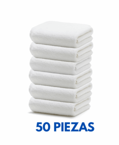 Toalla facial 30x30 de 42 grms marca la Josefina (50 Piezas)