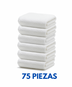 Toalla facial 30x30 de 42 grms marca la Josefina (75 Piezas)