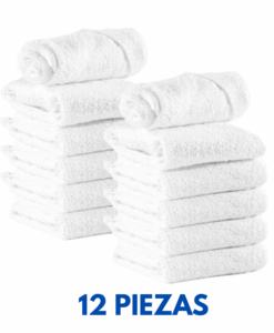 Toalla Facial 30X30 50 gramos Marca Cottonella (12 Piezas)