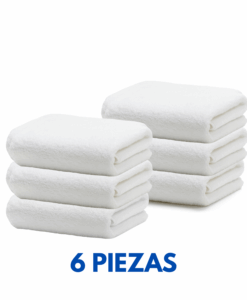 Toalla facial 30x30 de 42 grms marca la Josefina (6 Piezas)