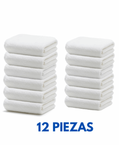 Toalla facial 30x30 de 42 grms marca la Josefina (12 Piezas)