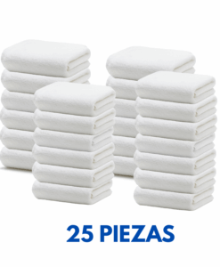 Toalla facial 30x30 de 42 grms marca la Josefina (25Piezas)