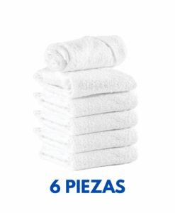 Toalla Facial 30X30 50 gramos Marca Cottonella (6 Piezas)