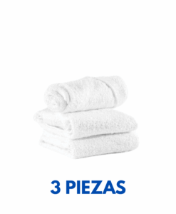 Toalla Facial 30X30 50 gramos Marca Cottonella (3 Piezas)